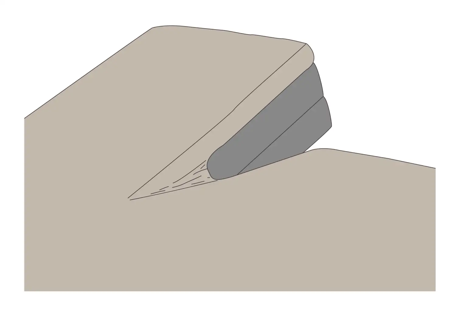 Kayori Kyoto jersey splitopper hoeslaken interlock zand - 200x200/220
