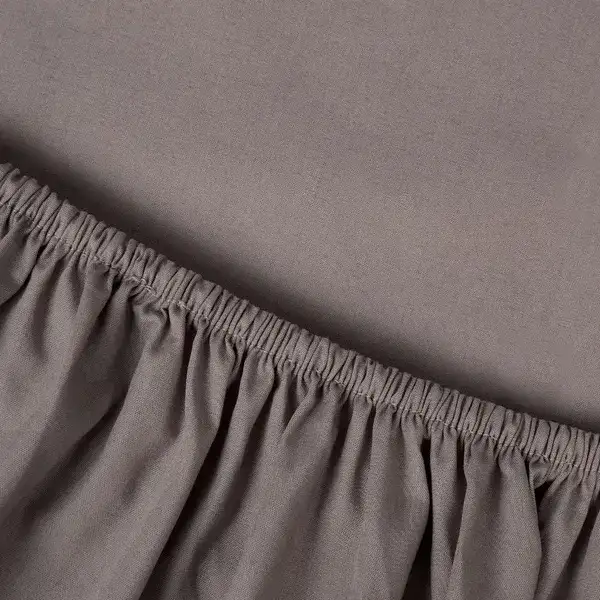 Kayori topper hoeslaken Kai katoen - taupe