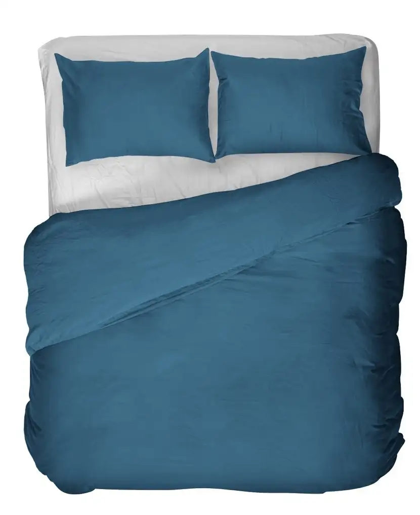 Kayori tencel dekbedovertrek Kiyo donkerblauw - Afbeelding 3