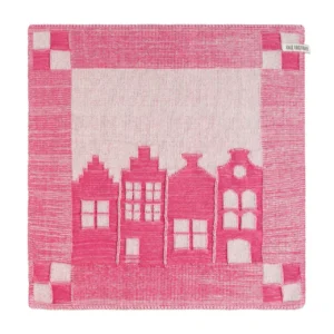Knit Factory keukendoek House ecru-fuchsia
