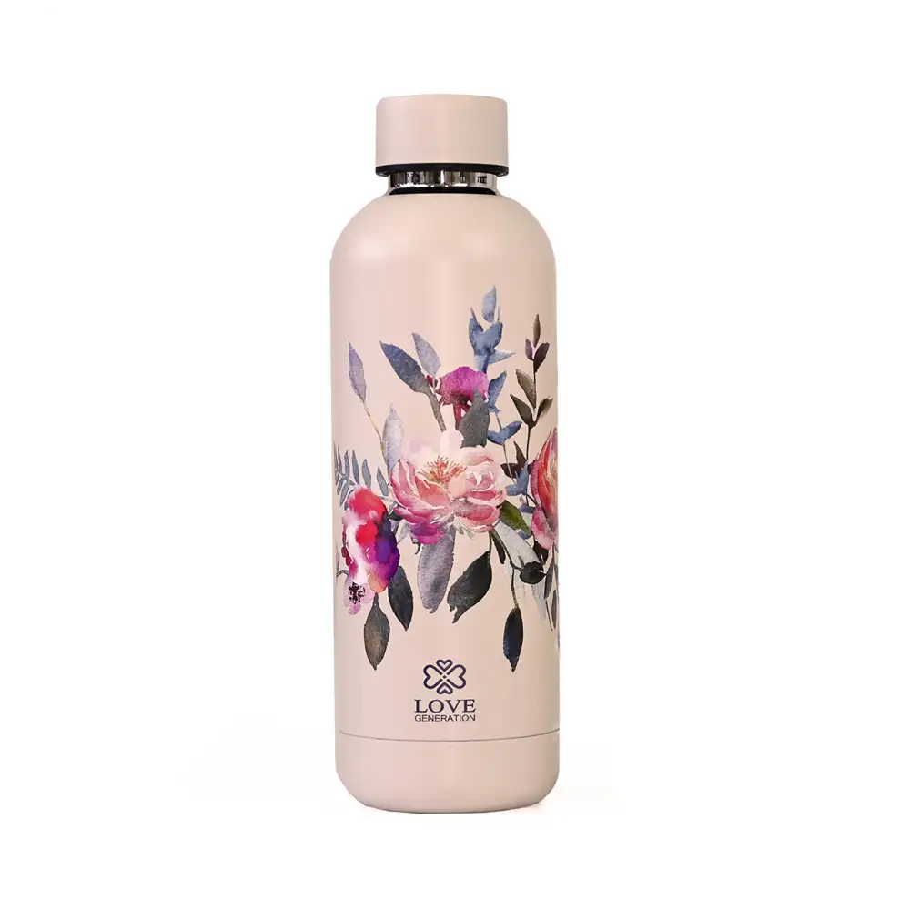 Love Generation waterfles 500 ml Precious Pink Flowers