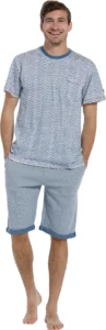 Pastunette pyjama shirt korte mouw (blue, 4399-607-2) - L