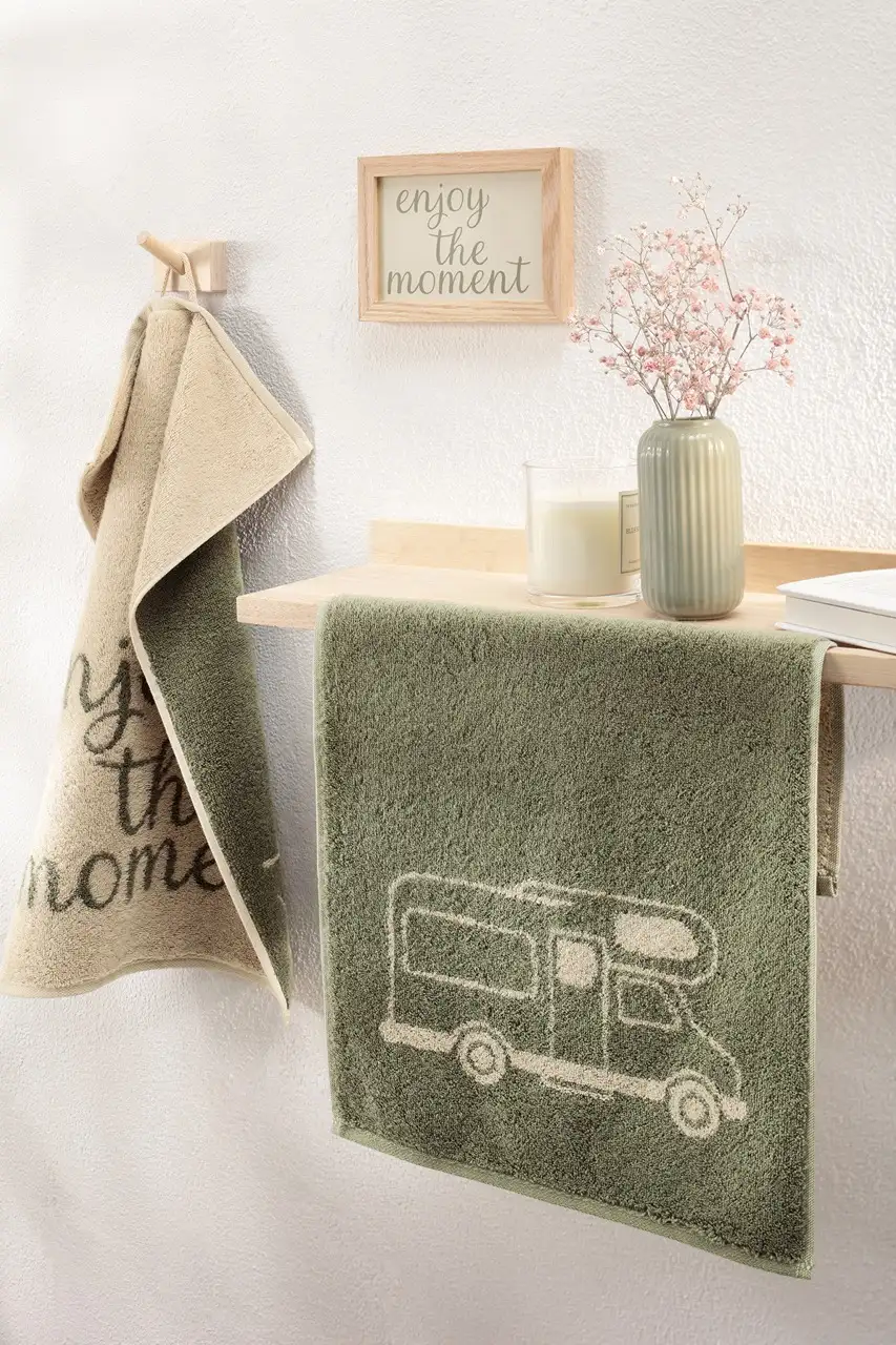 Cawö gastendoek Postcard Edition Camper 15 30x50cm - Afbeelding 2