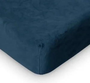 Residence collectie badstof velours hoeslaken (navy)