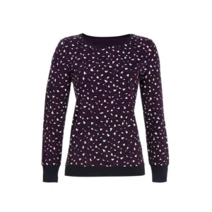 Ringella Bloomy dames shirt Animal 5551405 pflaume - 40