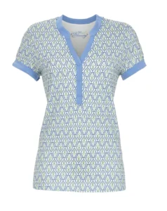 Ringella Bloomy dames v-shirt Ornament 6251410 pool