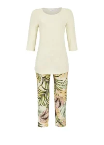 Ringella Cherie Line pyjama 7/8 broek sand 5271214