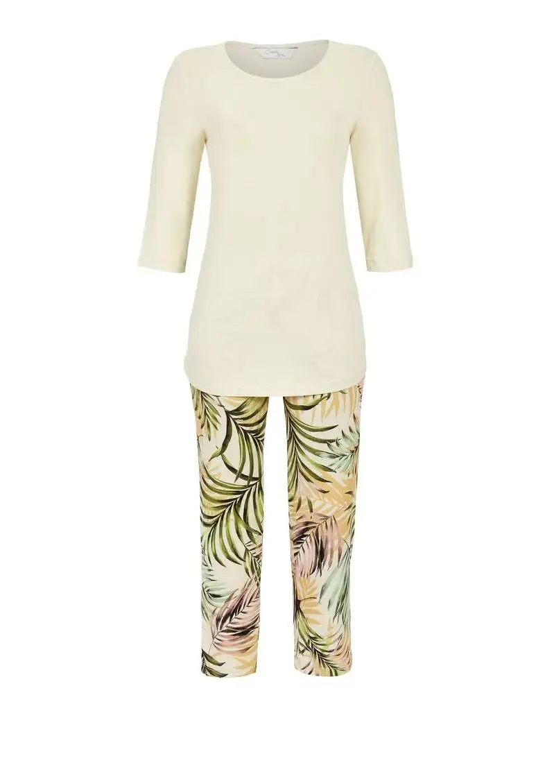 Ringella Cherie Line pyjama 7/8 broek sand 5271214