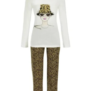Ringella dames pyjama Eyecatcher 5511201 champagner