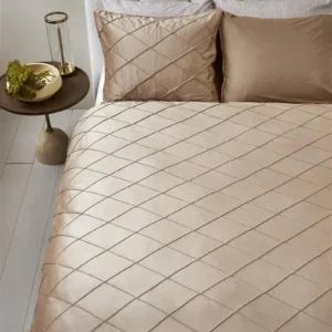 Riviera Maison dekbedovertrek Diamond velvet zand