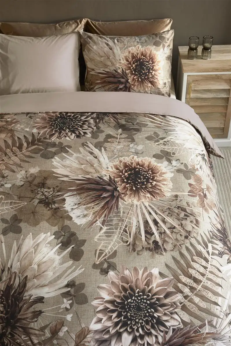 Riviera Maison dekbedovertrek Protea sand