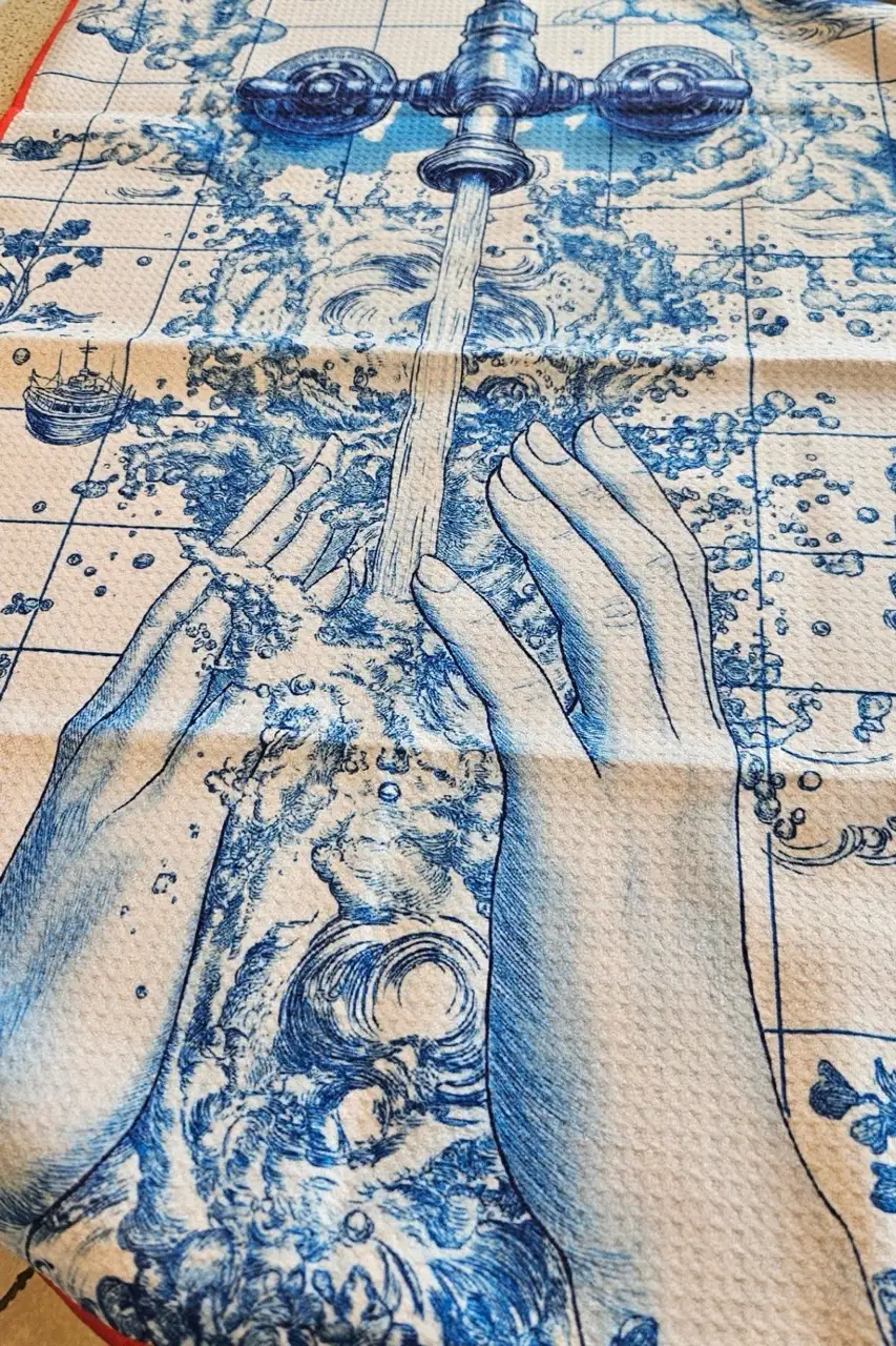 SooBluu theedoek of keukendoek TAP 50x70cm - Afbeelding 3