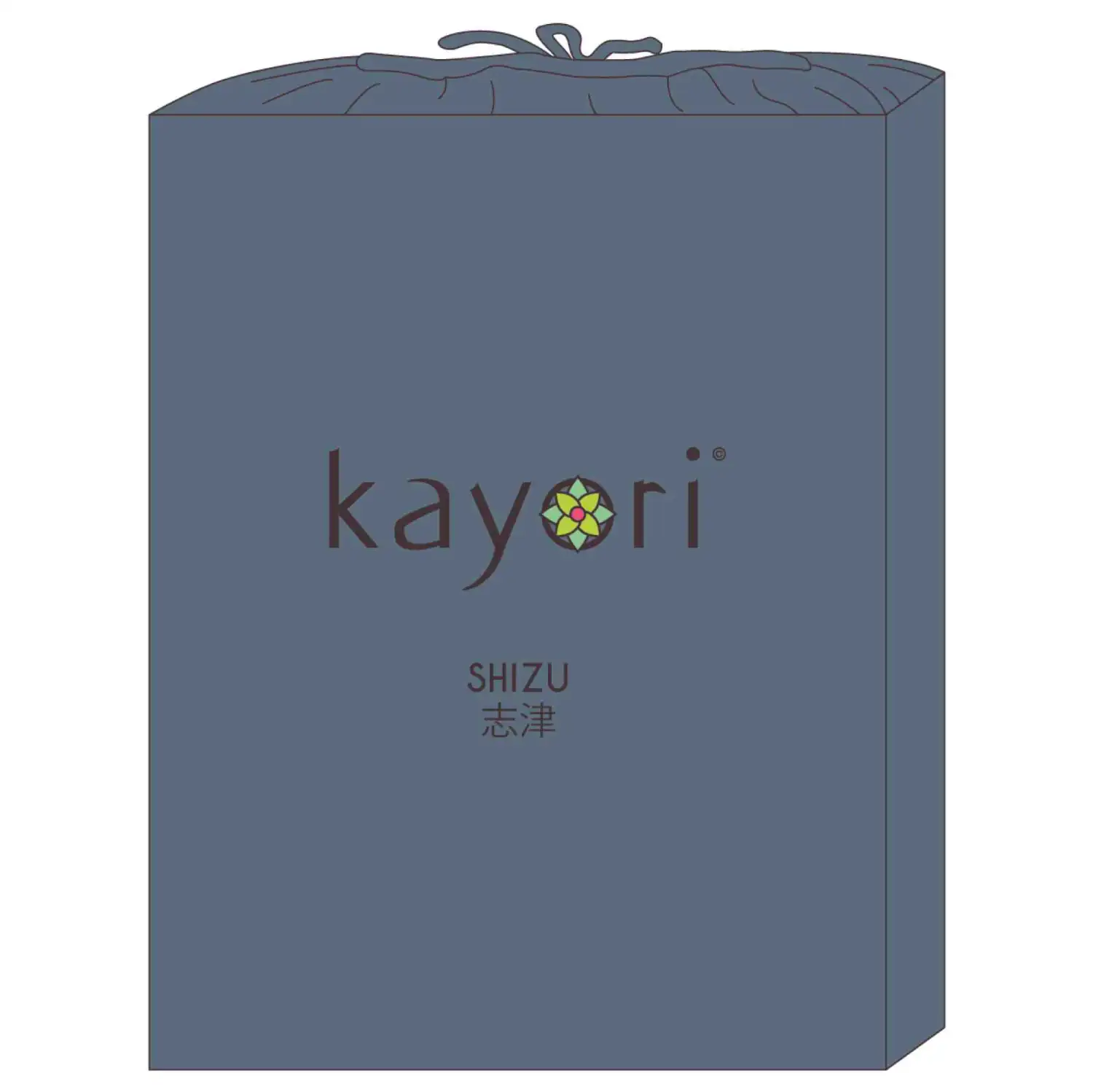 Kayori bio-katoen topper hoeslaken perkal (blauw) - Afbeelding 2