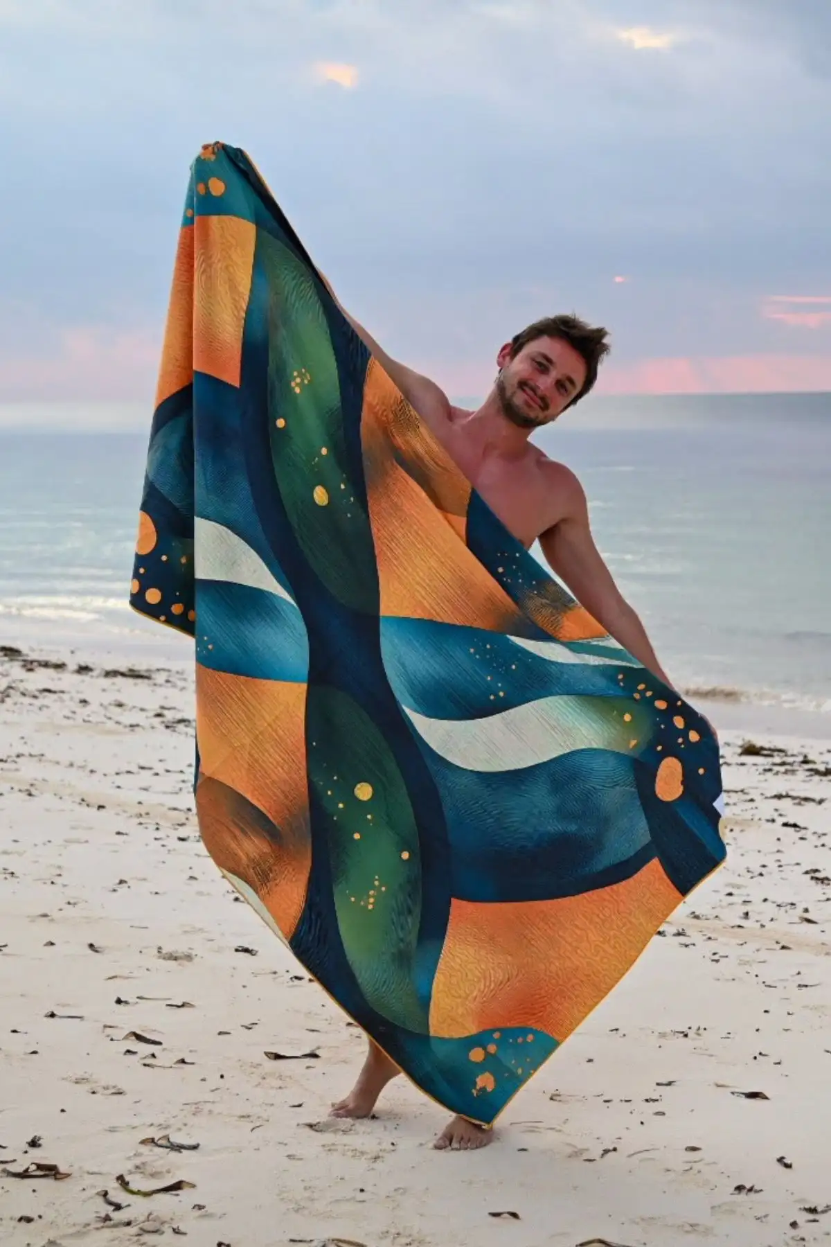 SooBluu reishanddoek XL Storm 100x190cm - Afbeelding 3