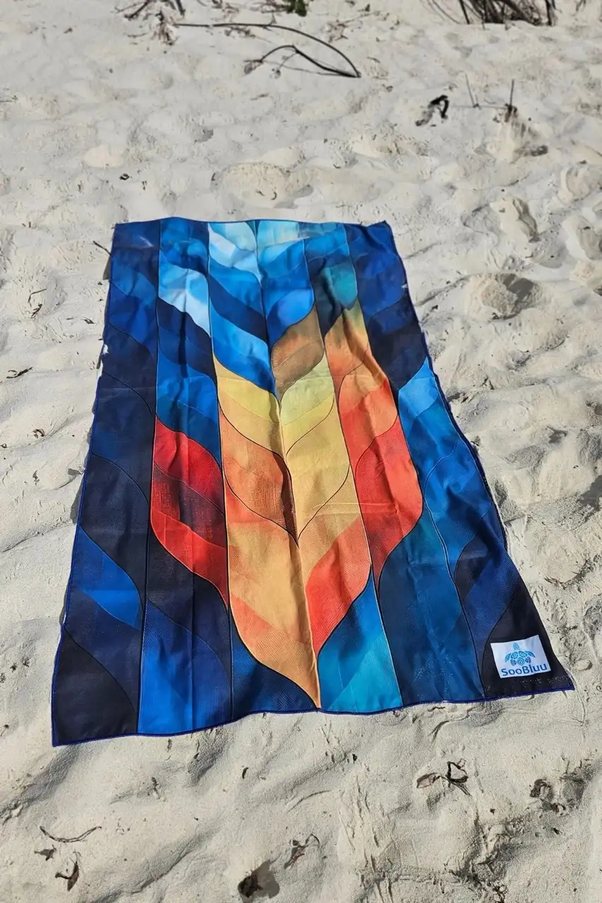 SooBluu reishanddoek XL Flame 100x190cm - Afbeelding 2
