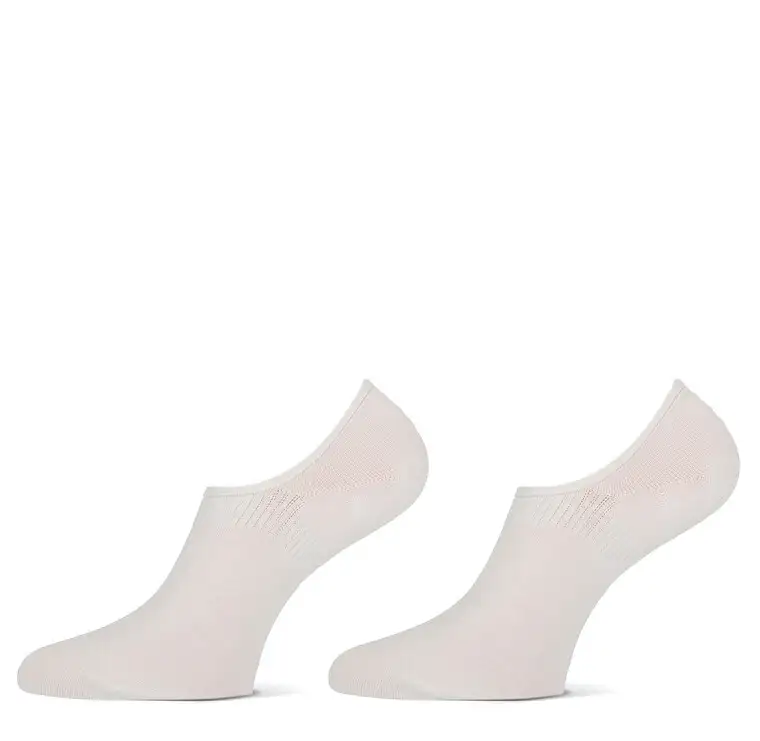 Teckel dames en heren footies 3-pack wit