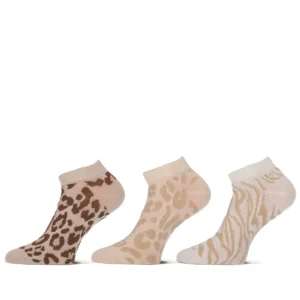 Teckel dames sneakersok Animal 3-pack onesize