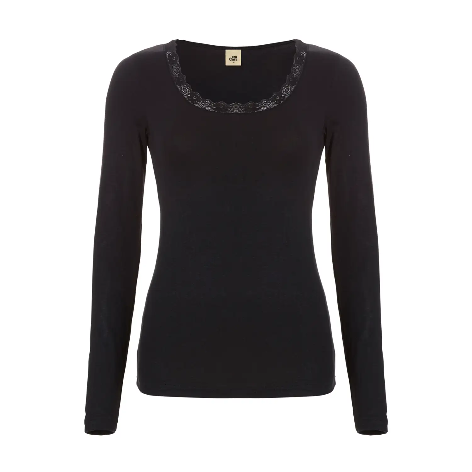 Ten Cate Thermo Women shirt long sleeve kant black - M
