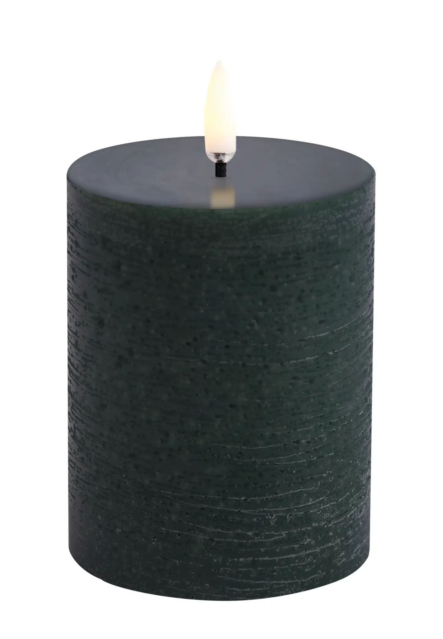 Uyuni led-kaars Rustic 7,8 x 10cm pine green