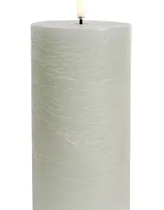 Uyuni led-kaars Rustic 7,8 x 15cm dusty green