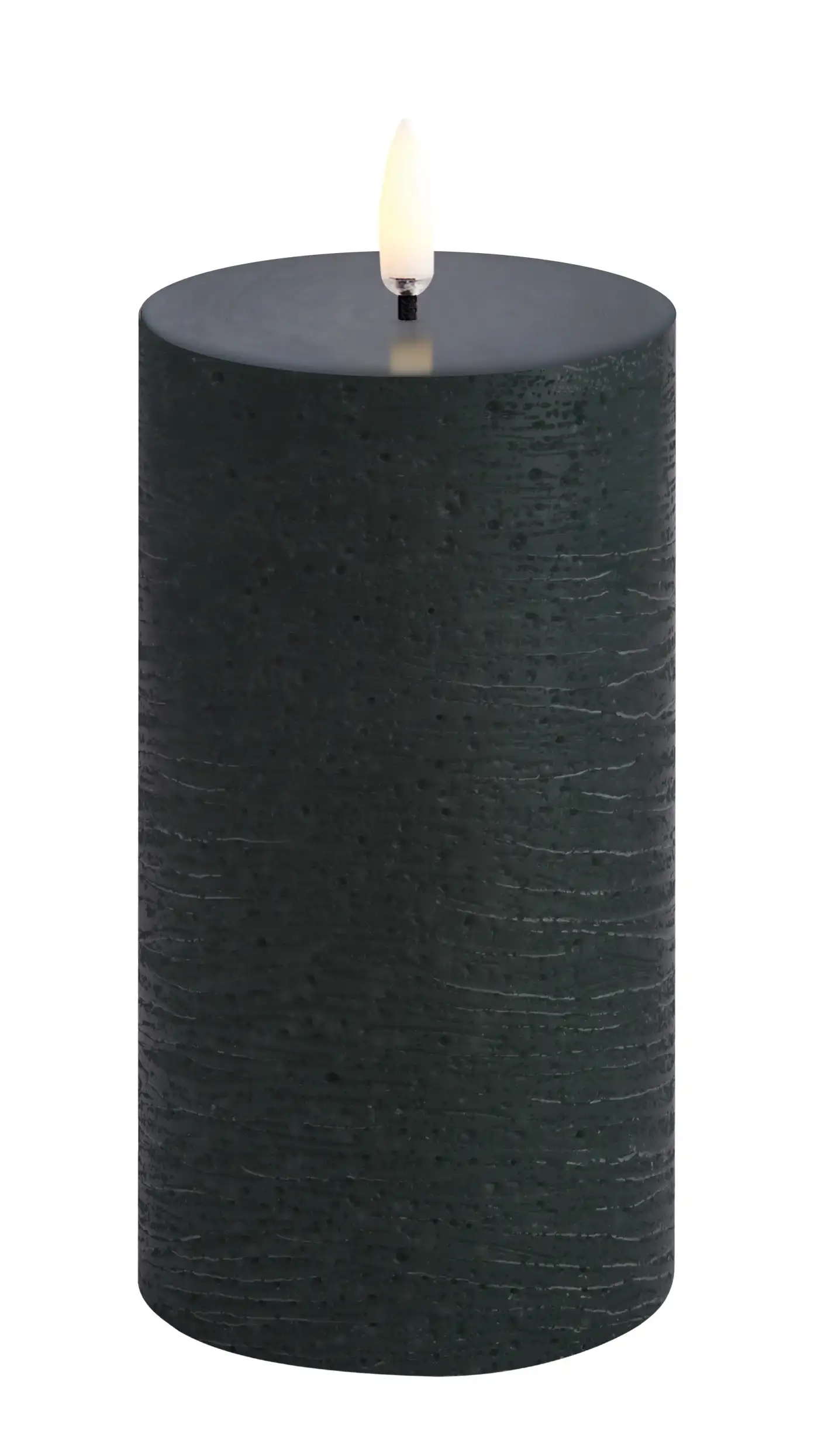 Uyuni led-kaars Rustic 7,8 x 15cm pine green
