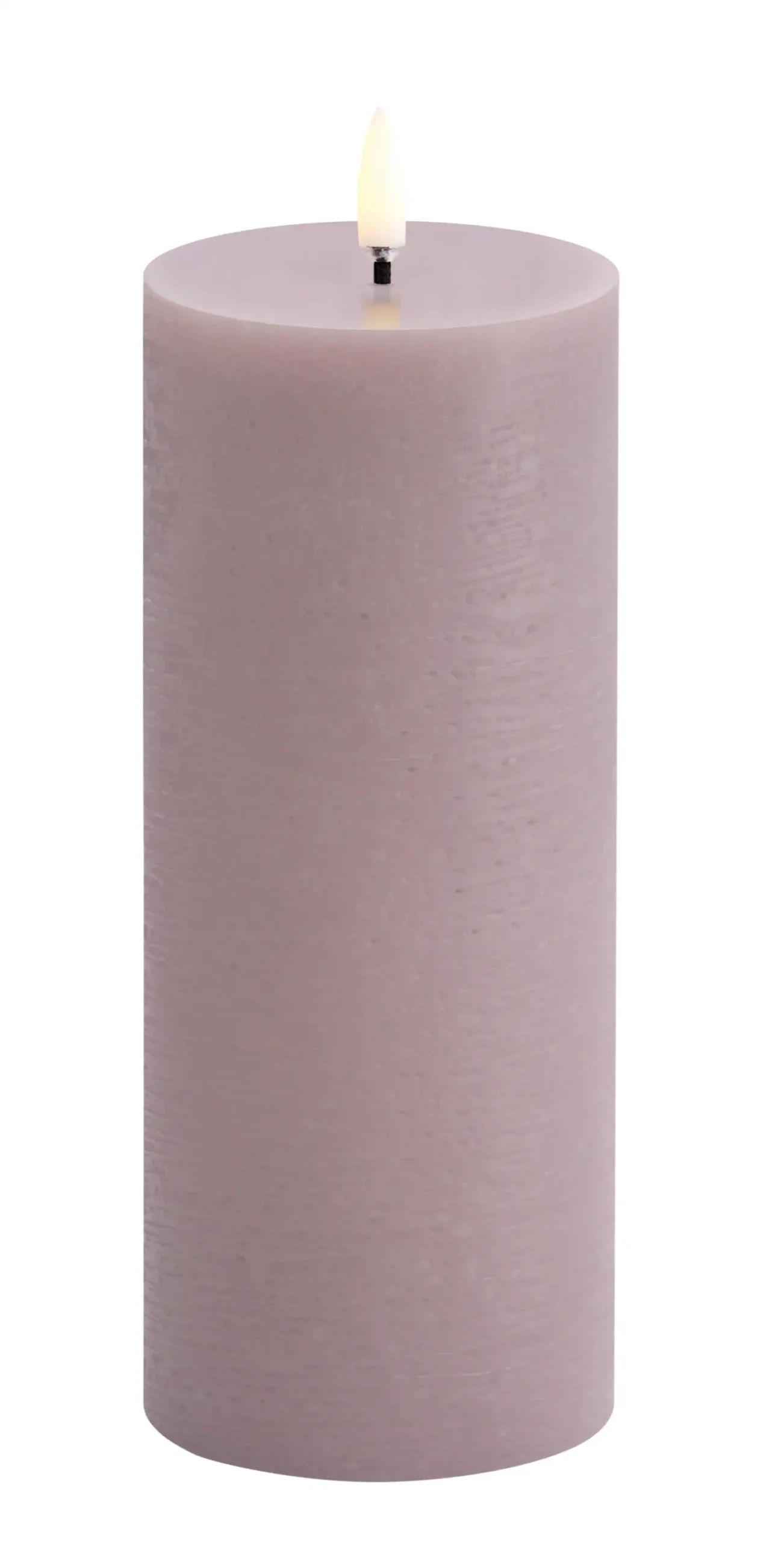 Uyuni led-kaars Rustic 7,8 x 20cm light lavender