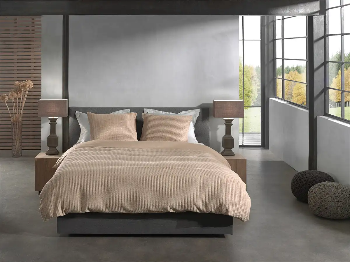 Heckett Lane dekbedovertrek Vafala pale khaki - 1-persoons 140x200/220cm + 1 sloop - Afbeelding 4