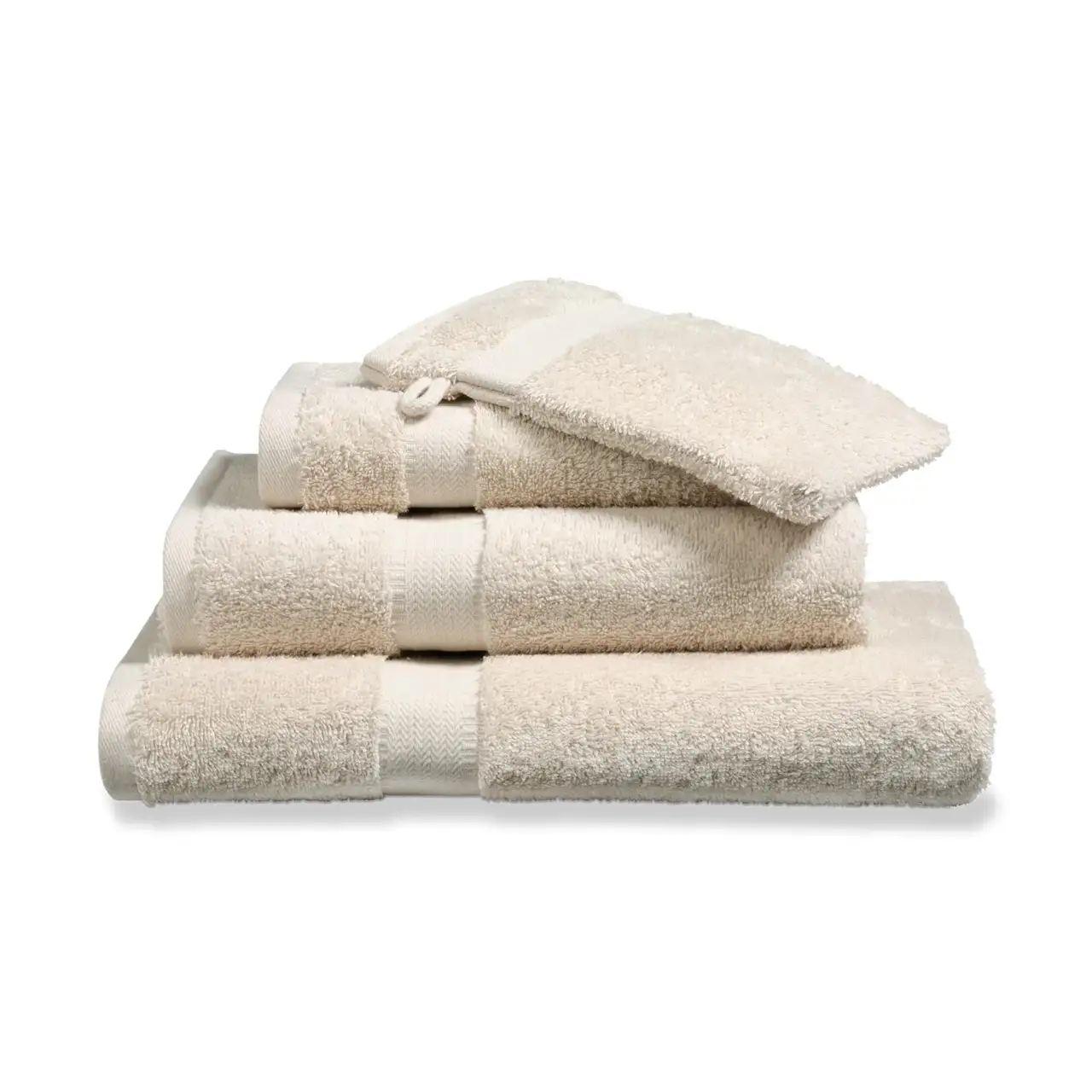 Vandyck badgoed Prestige Plain cream tan