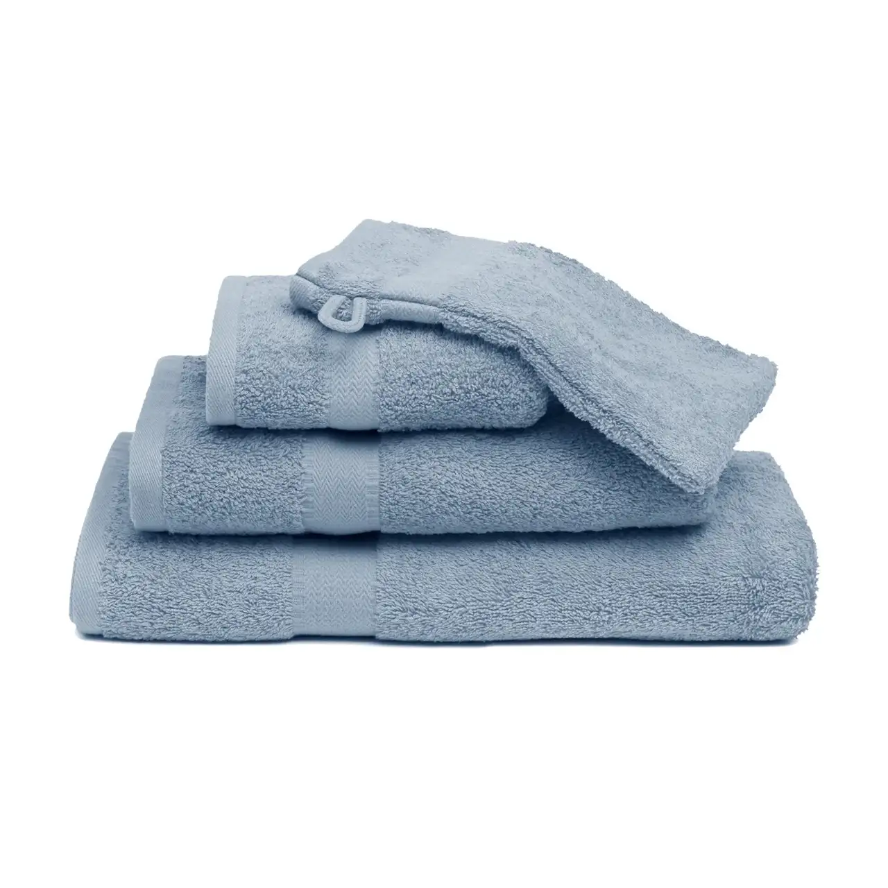 Vandyck badgoed Prestige Plain dusty blue - Washand 16x22cm