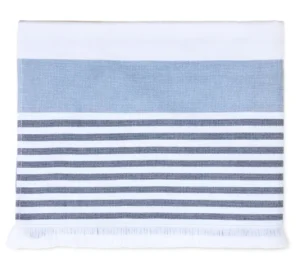 Vandyck strandlaken / hamamdoek Amalfi Beach 90x180cm dusty blue