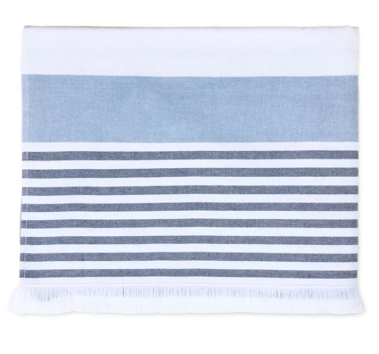 Vandyck strandlaken / hamamdoek Amalfi Beach 90x180cm dusty blue