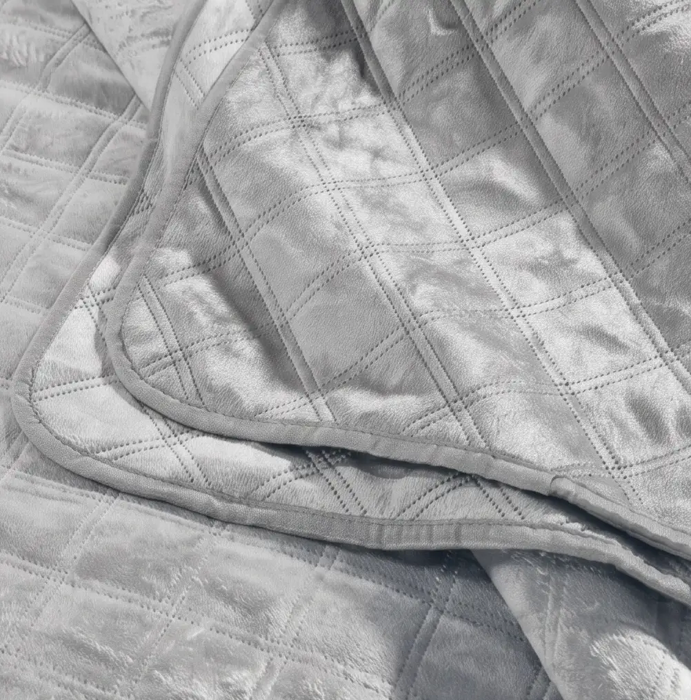 Dreamhouse bedsprei Velvet Classico 180x250cm grijs - Afbeelding 3