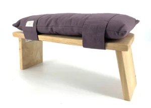 ZENZES® meditatiebank kussen katoen 48x20cm mauve