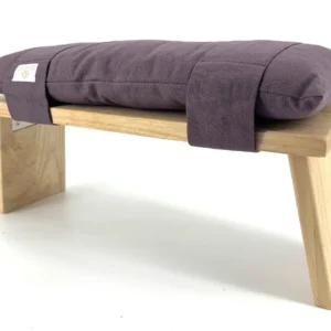 ZENZES® meditatiebank kussen katoen 48x20cm mauve