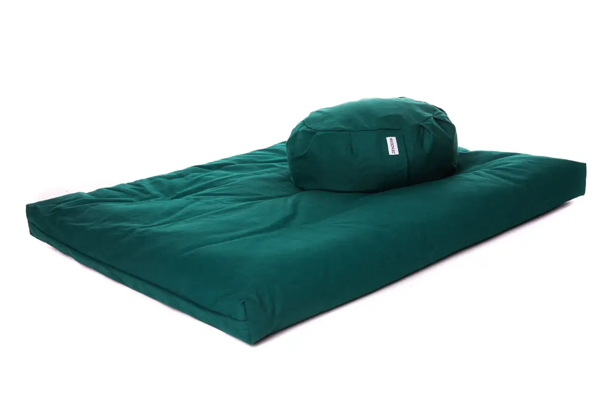 ZENZES® Pro Eco meditatiekussen zabuton en zafu groen