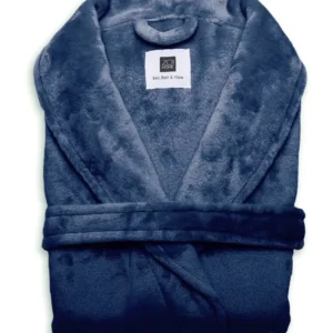 Zo! Home badjas Cara unisex indigo blue - S