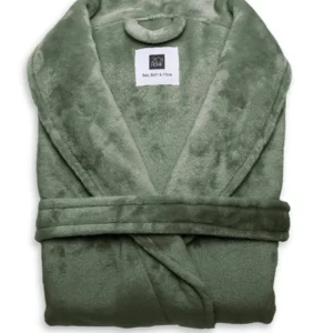 Zo! Home badjas Cara unisex olive green