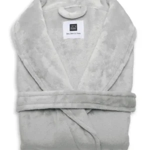 Zo! Home badjas Cara unisex pearl grey