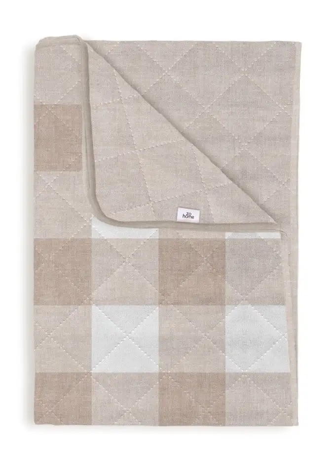 Zo! Home bedsprei Quattro di Lino sandy beige