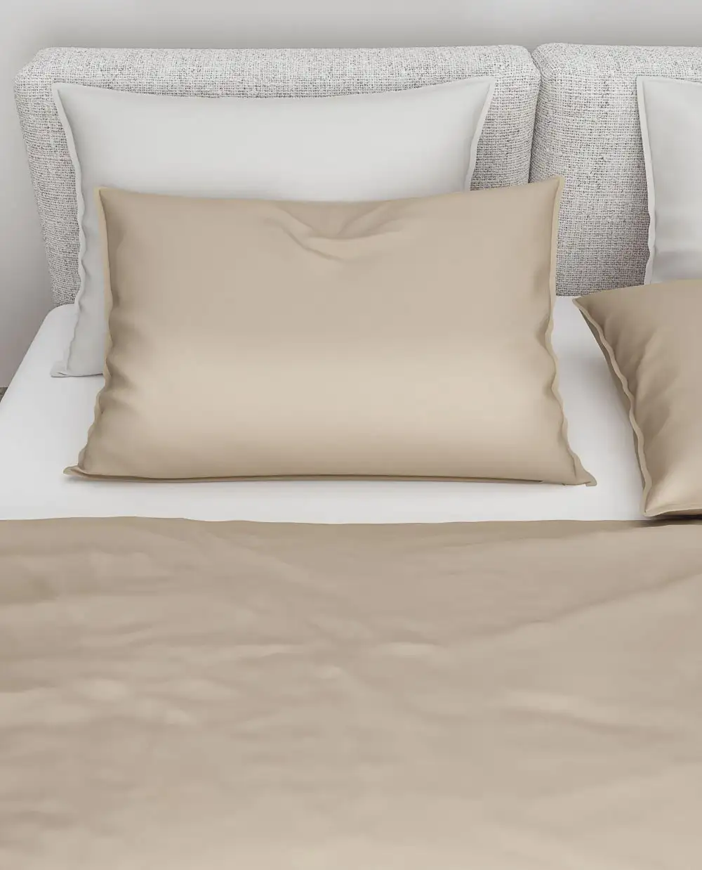Zo! Home dekbedovertrek Satinado Solid (satijn, forest sand) - Afbeelding 3