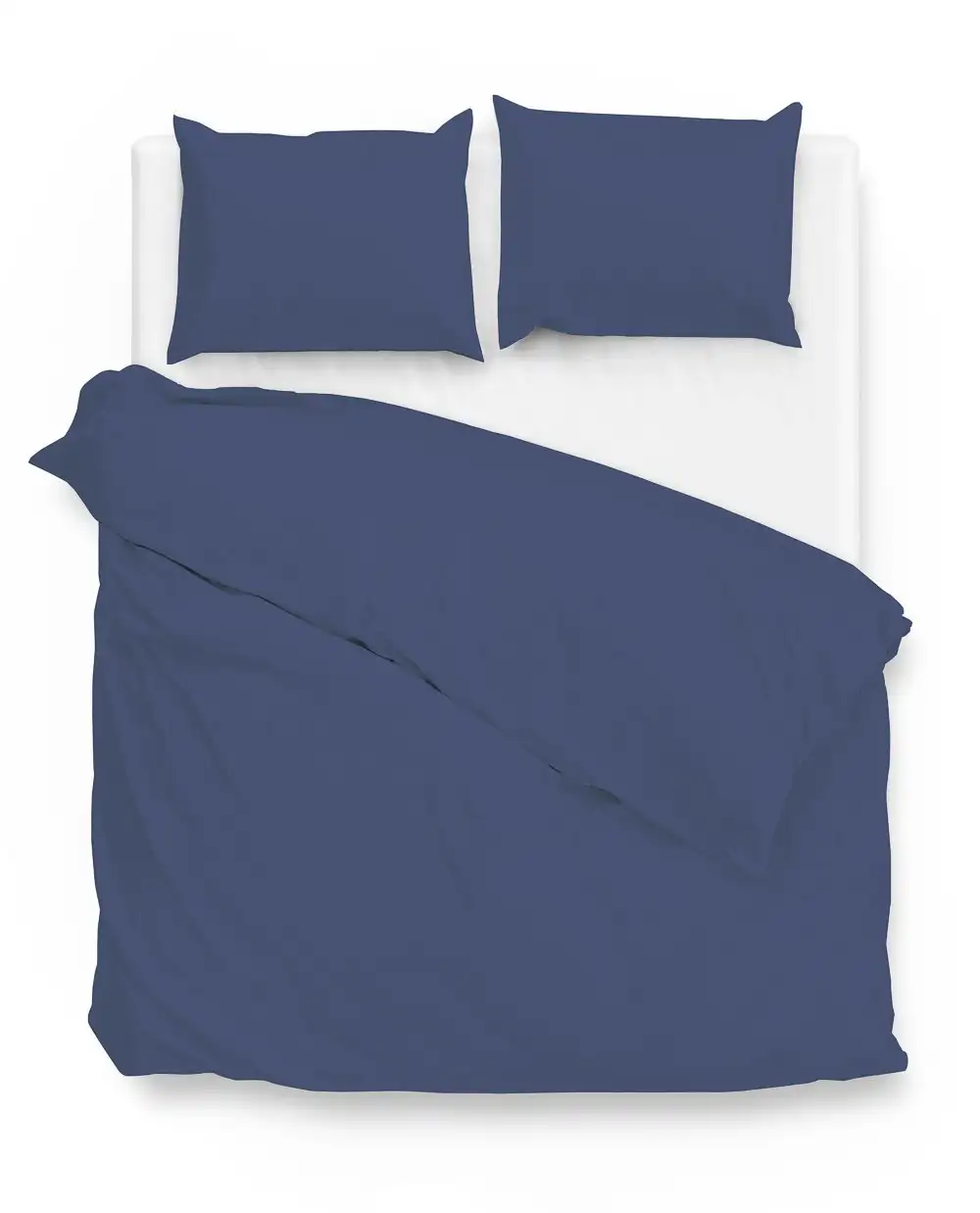 Zo! Home dekbedovertrek Satinado Solid (satijn, evening blue) - Afbeelding 4