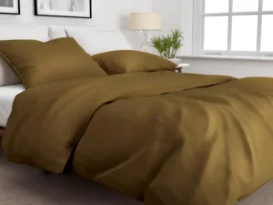 Zo! Home dekbedovertrek Satinado Solid (satijn, cognac brown)