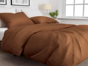 Zo! Home dekbedovertrek Satinado Solid (satijn, copper orange)