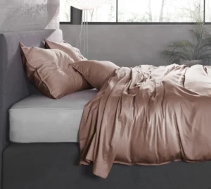 Zo! Home dekbedovertrek Satinado Solid (satijn, mauve lilac)