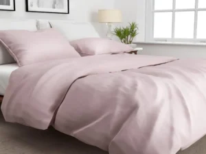 Zo! Home dekbedovertrek Satinado Solid (satijn, shady pink) - 1-persoons 140x200/220cm + 1 sloop