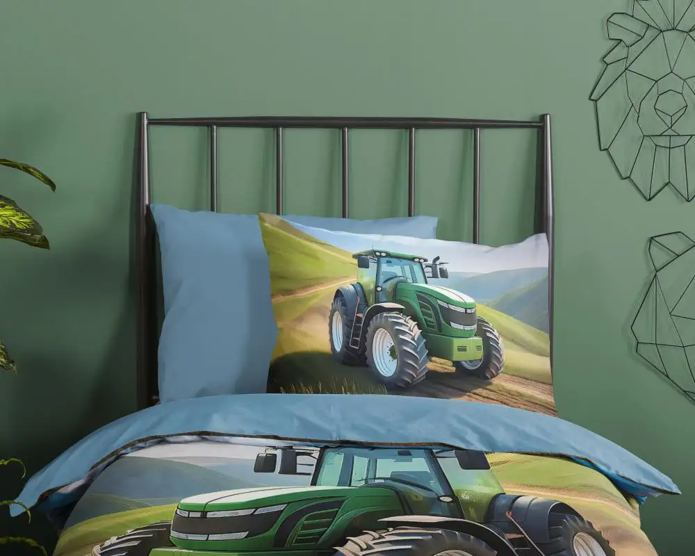Good morning dekbedovertrek Aart 140x200/220 groen 10147 - Afbeelding 2