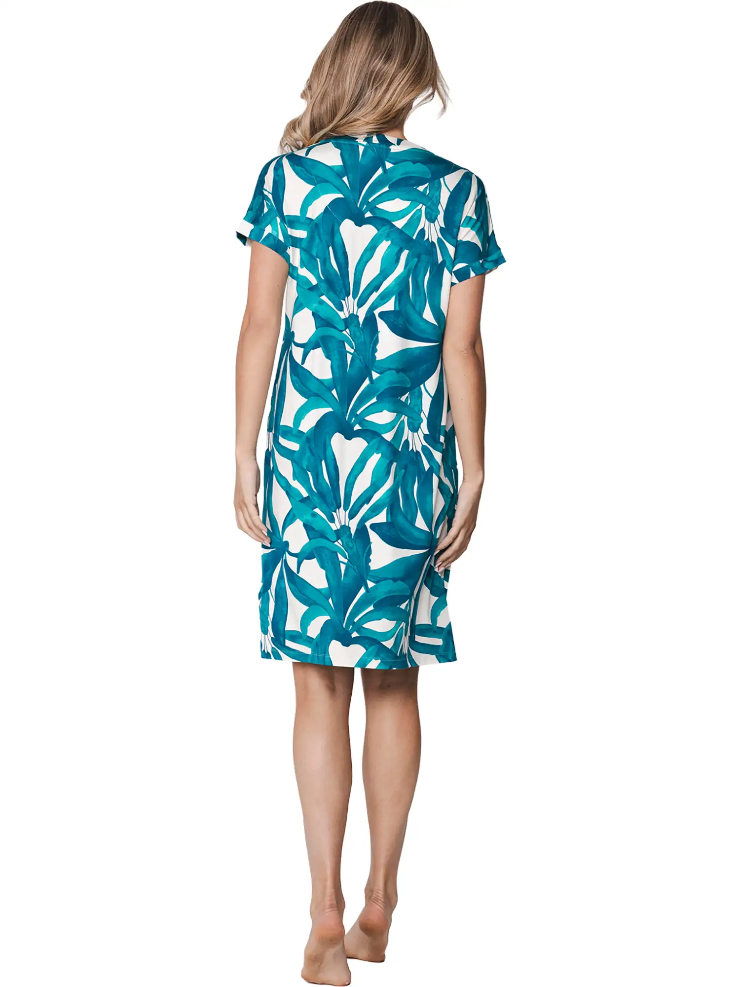 Pastunette dames nachthemd Oasis 111261-200-2 turquoise - Afbeelding 2