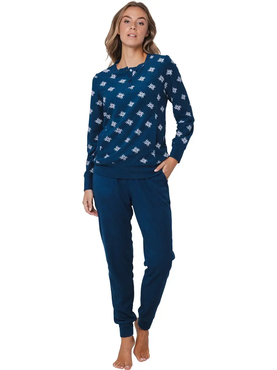 Pastunette dames pyjama 121252-126-1 dark blue - Afbeelding 2