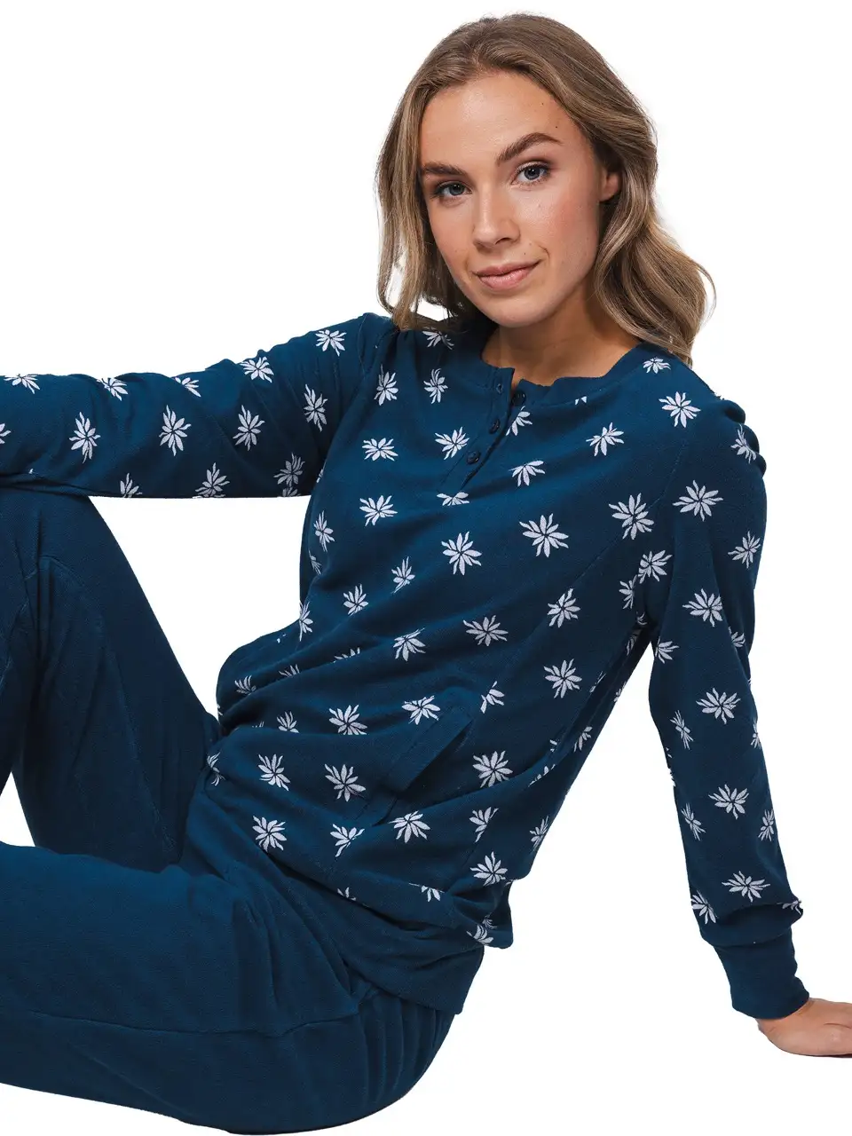Pastunette dames pyjama 121252-126-1 dark blue - Afbeelding 3