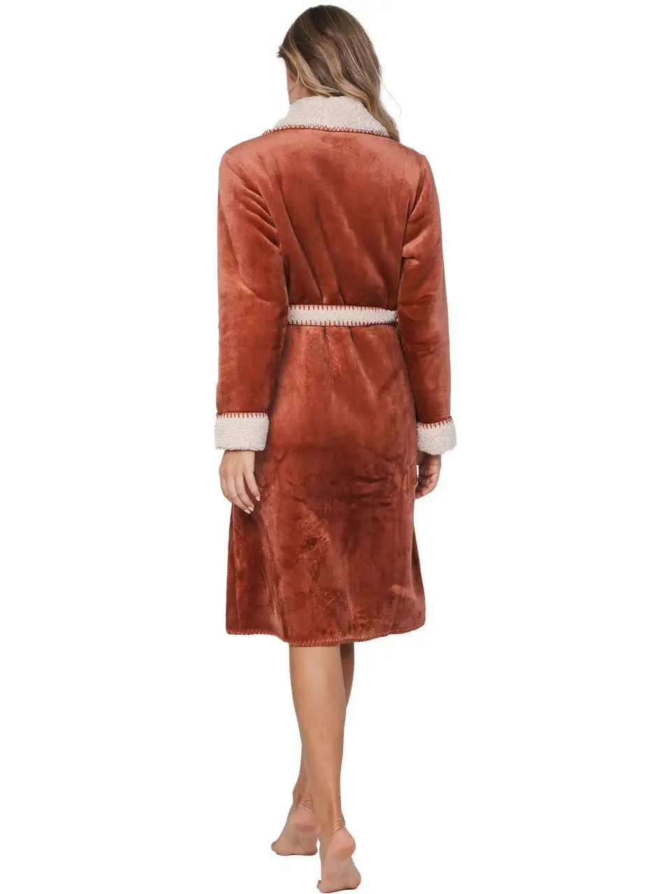 Pastunette dames badjas 171252-206-1 brown